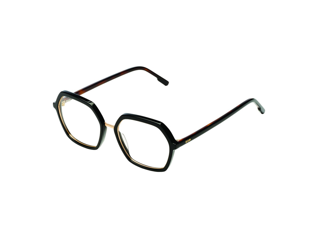 KOMONO Paige Black Havana Whitegold, Černá, vel. 53