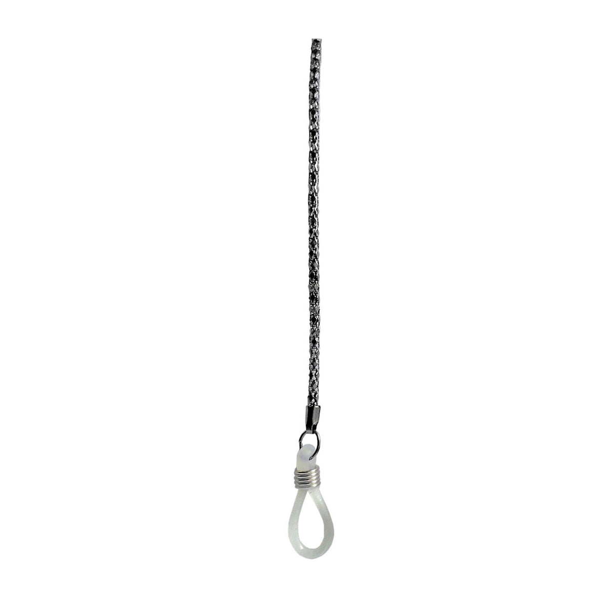 Řetízek na brýle 65 cm, vzor cop, černý