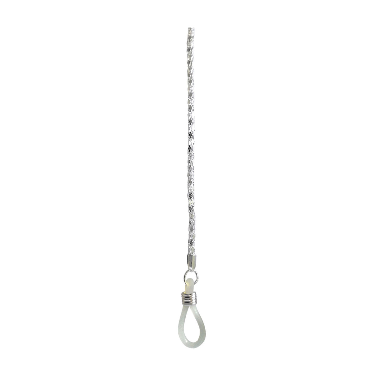 Řetízek na brýle 65 cm, stříbrný spiga